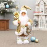 Maxbell Christmas Doll Table Centerpiece Santa Claus Figurine for Indoor Shop Office A