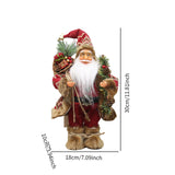Maxbell Christmas Doll Table Centerpiece Santa Claus Figurine for Indoor Shop Office B