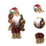 Maxbell Christmas Doll Table Centerpiece Santa Claus Figurine for Indoor Shop Office B
