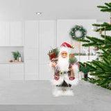 Maxbell Christmas Doll Table Centerpiece Santa Claus Figurine for Indoor Shop Office C