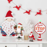 Maxbell Christmas Doll Table Centerpiece Santa Claus Figurine for Indoor Shop Office C