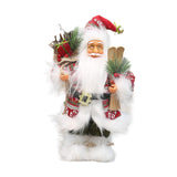 Maxbell Christmas Doll Table Centerpiece Santa Claus Figurine for Indoor Shop Office C