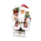 Maxbell Christmas Doll Table Centerpiece Santa Claus Figurine for Indoor Shop Office C