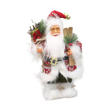 Maxbell Christmas Doll Table Centerpiece Santa Claus Figurine for Indoor Shop Office C