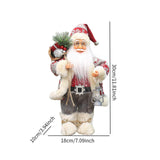 Maxbell Christmas Doll Table Centerpiece Santa Claus Figurine for Indoor Shop Office D