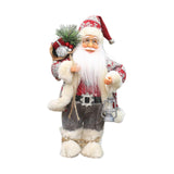 Maxbell Christmas Doll Table Centerpiece Santa Claus Figurine for Indoor Shop Office D