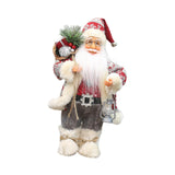 Maxbell Christmas Doll Table Centerpiece Santa Claus Figurine for Indoor Shop Office D