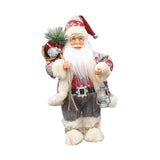 Maxbell Christmas Doll Table Centerpiece Santa Claus Figurine for Indoor Shop Office D