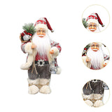 Maxbell Christmas Doll Table Centerpiece Santa Claus Figurine for Indoor Shop Office D