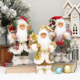 Maxbell Christmas Doll Table Centerpiece Santa Claus Figurine for Indoor Shop Office D