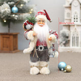 Maxbell Christmas Doll Table Centerpiece Santa Claus Figurine for Indoor Shop Office D