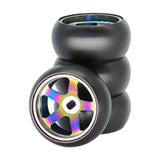 Maxbell 4 Pieces 1/28 RC Tire Wheel Professional RC Wheel Rim Hub for K969 K989 RM02