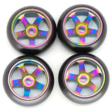 Maxbell 4 Pieces 1/28 RC Tire Wheel Professional RC Wheel Rim Hub for K969 K989 RM02