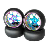 Maxbell 4Pcs RC Drifting Tires and Wheels Upgrade Wheel Rim Tire for K969 K979 1:28