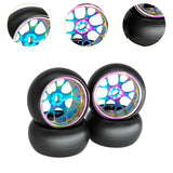 Maxbell 4Pcs RC Drifting Tires and Wheels Upgrade Wheel Rim Tire for K969 K979 1:28
