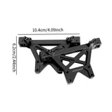 2Pcs 1/10 Scale RC Car Shock Towers Spare Repair DIY Modified Shock Brackets Black