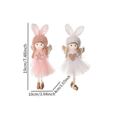 Maxbell 2x Christmas Angel Ornament Decor for Party Favors Indoor Outdoor Background