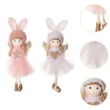 Maxbell 2x Christmas Angel Ornament Decor for Party Favors Indoor Outdoor Background
