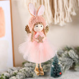 Maxbell 2x Christmas Angel Ornament Decor for Party Favors Indoor Outdoor Background