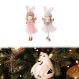Maxbell 2x Christmas Angel Ornament Decor for Party Favors Indoor Outdoor Background