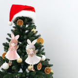 Maxbell 2x Christmas Angel Ornament Decor for Party Favors Indoor Outdoor Background