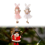 Maxbell 2x Christmas Angel Ornament Decor for Party Favors Indoor Outdoor Background