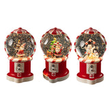 Christmas Musical Snow Globe Gift Night Light for Bookshelf Office Farmhouse Santa Hugs Tree