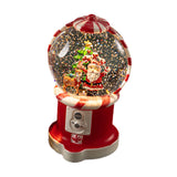 Christmas Musical Snow Globe Gift Night Light for Bookshelf Office Farmhouse The Santa Elk