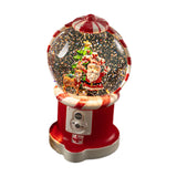 Christmas Musical Snow Globe Gift Night Light for Bookshelf Office Farmhouse The Santa Elk