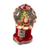 Christmas Musical Snow Globe Gift Night Light for Bookshelf Office Farmhouse The Santa Elk