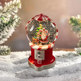 Christmas Musical Snow Globe Gift Night Light for Bookshelf Office Farmhouse The Santa Elk