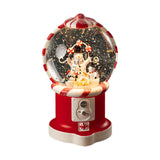 Christmas Musical Snow Globe Gift Night Light for Bookshelf Office Farmhouse Three Snowmen