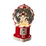 Christmas Musical Snow Globe Gift Night Light for Bookshelf Office Farmhouse Three Snowmen