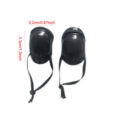 Maxbell 2x 1/6 Scale Doll Knee Pads for 12inch Female Doll Figures Accessory Dress up Black
