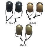 Maxbell 2x 1/6 Scale Doll Knee Pads for 12inch Female Doll Figures Accessory Dress up Black