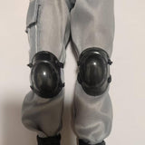 Maxbell 2x 1/6 Scale Doll Knee Pads for 12inch Female Doll Figures Accessory Dress up Black