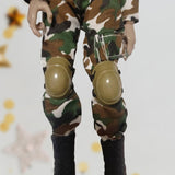 Maxbell 2x 1/6 Scale Doll Knee Pads for 12inch Female Doll Figures Accessory Dress up Green