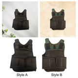 Maxbell 1/6 Male Figure Vest Doll Vest Model for 12inch Collectable Action Doll Body Black