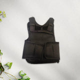 Maxbell 1/6 Male Figure Vest Doll Vest Model for 12inch Collectable Action Doll Body Black