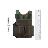 Maxbell 1/6 Male Figure Vest Doll Vest Model for 12inch Collectable Action Doll Body Green