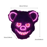 Halloween Scary Bear Mask Costume Furry Bear Mask for Halloween Party Easter pink