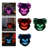 Halloween Scary Bear Mask Costume Furry Bear Mask for Halloween Party Easter pink