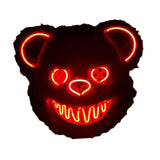 Halloween Scary Bear Mask Costume Furry Bear Mask for Halloween Party Easter red