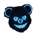 Halloween Scary Bear Mask Costume Furry Bear Mask for Halloween Party Easter blue