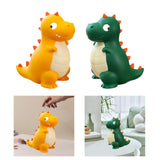 Dinosaur Piggy Bank Container Organizer Box for Baby Shower Living Room Desk Yellow M