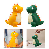 Dinosaur Piggy Bank Container Organizer Box for Baby Shower Living Room Desk Yellow M