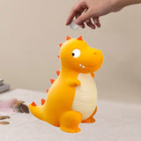 Dinosaur Piggy Bank Container Organizer Box for Baby Shower Living Room Desk Yellow M