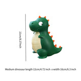 Dinosaur Piggy Bank Container Organizer Box for Baby Shower Living Room Desk Green M