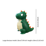 Dinosaur Piggy Bank Container Organizer Box for Baby Shower Living Room Desk L Green