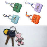 Car Key Case Lipstick Bag Cute for Women Girls Portable Mini Handbag Pendant Green